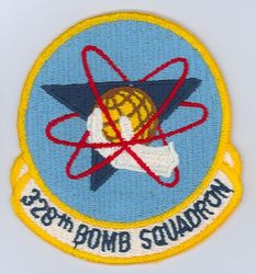 328th Bombardment Squadron, Heavy
Constituted 328 Bombardment Squadron (Heavy) on 28 Jan 1942. Activated on 1 Mar 1942. Redesignated: 328 Bombardment Squadron, Heavy on 20 Aug 1943; 328 Bombardment Squadron, Very Heavy on 23 May 1945; 328 Bombardment Squadron, Medium on 28 May 1948; 328 Bombardment Squadron, Heavy on 1 Feb 1955; 328 Bomb Squadron on 1 Sep 1991. Inactivated on 15 Jun 1994.
Emblem. Approved on 12 Apr 1955.


