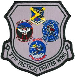 37th Tactical Fighter Wing Gaggle
Gaggle: 37th Tactical Fighter Wing, 416th Tactical Fighter Squadron, 417th Tactical Fighter Training Squadron & 415th Tactical Fighter Squadron. 
