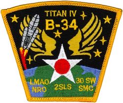 2d Space Launch Squadron Titan IVB-34 Launch
Titan IVB Space Launch Vehicle launched on 5 October 2001 from SLC-4E carrying a classified payload.
