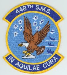 448th Strategic Missile Squadron (ICBM-Minuteman) 
Translation: IN AQUILAE CURA = Under the Care of the Eagle 
