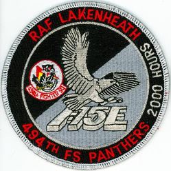 494th Fighter Squadron F-15E 2000 Hours
