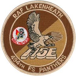 494th Fighter Squadron F-15E
Keywords: desert