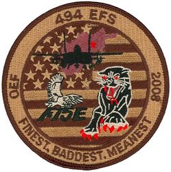 494th Expeditionary Fighter Squadron Operation ENDURING FREEDOM 2008
Keywords: desert