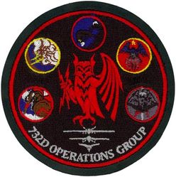 732d Operations Group Gaggle
Gaggle consists of (from bottom left): 867th Reconnaissance Squadron, 22d Reconnaissance Squadron, 17th Reconnaissance Squadron, 30th Reconnaissance Squadron & 732d Operations Group Detachment 1. 
