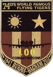 74th Expeditionary Fighter Squadron Operation ENDURING FREEDOM 2013 100 Combat Missions 
Keywords: desert
