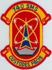740th Strategic Missile Squadron (ICBM-Minuteman) 
Translation: CUSTODES PACIS = Custodians of the Peace
