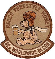 82d Reconnaissance Squadron Morale
Japanese made by Tiger Embroidery
Keywords: desert