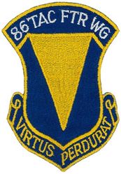 86th Tactical Fighter Wing
Translation: VIRTUS PERDURAT = Courage Will Endure
