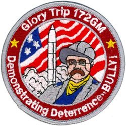 576th Flight Test Squadron (ICBM-Minuteman) GLORY TRIP 172GM
GT-172GM was the launch of a Minuteman III ICBM on 9 June 2000
