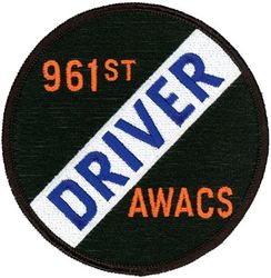 961st Airborne Air Control Squadron  E-3 Pilot
