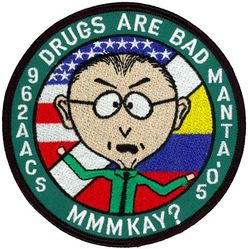 962d Airborne Air Control Squadron Manta Deployment 2005
962d AACS aircraft and personnel deploy to Manta, Ecuador to support civil law enforcement in stopping the flow of illegal drugs from Latin America into the United States and Canada.

