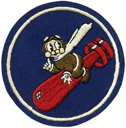 329th Bombardment Squadron, Heavy 
Constituted 329th Bombardment Squadron (Heavy) on 28 Jan 1942. Activated on 1 Mar 1942. Redesignated: 329th Bombardment Squadron (Very Heavy) on 23 May 1945; 329th Bombardment Squadron (Medium) on 28 May 1948; 329th Bombardment Squadron (Very Heavy) on 1 Feb 1955. Inactivated on 30 Sep 1971.

Insignia approved unknown. English embroidery on wool.

Stations. Barksdale Field, LA, 1 Mar 1942; Ft Myers, FL, 18 May-13 Aug 1942; Alconbury, England, 7 Sep 1942 (operated from Holmsley, England, 22 Oct-Nov 1942); Hardwick, England, c. 6 Dec 1942-15 Jun 1945 (operated from Tafaraoui, Algeria, 7-15 Dec 1942; Gambut, Libya, 16 Dec 1942-25 Feb 1953; Bengasi, Libya, 27 Jun-26 Aug 1943; Oudna, Tunisia, 18 Sep-3 Oct 1943); Sioux Falls AAFld, SD, 26 Jun 1945; Pratt AAFld, KS, 24 Jul 1945; Clovis AAFld, NM, 13 Dec 1945; Castle Field, CA, 21 Jun 1946-30 Sep 1971.

