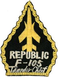 12th Tactical Fighter Squadron F-105 
Worn by Col. Thomas "Zipgun" Coady 

Col. Coady had more time in the F-105 than any other pilot in the USAF at the time, 1,850 flight hours, 1,000 of which were in combat. Coady flew the F-105G & F-105F Wild Weasel serving two combat tours from 1967-1973 flying from Korat RTAFB w/ the 17th WWS from Mar 1972-Dec1973 & Takhli RTAFB w/ the 357th TFS from Dec 1967-Sep 1969. 
