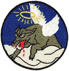 350th Fighter Squadron 
Constituted 350th Fighter Squadron on 29 Sep 1942. Activated on 1 Oct 1942. Inactivated on 18 Oct 1945.

Insignia not approved. US made, schiffli embroidery.

Stations. Mitchel Field, NY, 1 Oct 1942; Richmond AAB, VA, c. 7 Oct 1942; Baltimore, MD, 26 Oct 1942-27 May 1943; Goxhill, England, 8 Jun 1943; Metfield, England, 3 Aug 1943; Raydon, England, 14 Apr 1944-c. 11 Oct 1945; Camp Kilmer, NJ, 16-18 Oct 1945.

