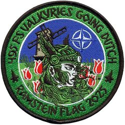 495th Fighter Squadron Exercise RAMSTEIN FLAG 2025
Ramstein Flag 2025 held from 31 Mar-11 Apr 2025, was a multi-domain tactical exercise conducted by NATO, specifically by USAFE in coordination with other NATO allies, to improve their warfighting readiness and interoperability focusing on integrating air, space, cyber, and electronic warfare domains to achieve air superiority in a simulated Article 5 scenario. 
