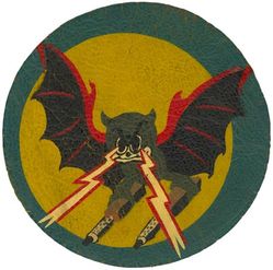 549th Night Fighter Squadron 
Constituted as 549 Night Fighter Squadron on 19 Apr 1944. Activated on 1 May 1944. Inactivated on 5 Feb 1946. Activated on 25 Jun 1946. Inactivated on 19 Feb 1947.

Insignia approved on 17 Jul 1944; USA made painted on leather.

Stations. Hammer Field, CA, 1 May 1944; Bakersfield Muni Aprt, CA, 26 Jul 1944; Ft Lawton, WA, 6-13 Oct 1944; Kipapa Field, TH, 20 Oct 1944-19 Feb 1945; South Field, Iwo Jima, 14 Mar 1945-5 Feb 1946 (air echelon on Saipan, 20 Feb-20 Mar 1945). Northwest AAB, Guam, 25 Jun 1946-19 Feb 1947.

