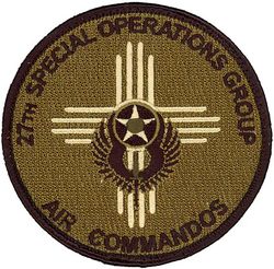 27th Special Operations Group
Established as 27 Bombardment Group (Light) on 22 Dec 1939. Activated on 1 Feb 1940. Redesignated: 27 Fighter Bomber Group on 23 Aug 1943; 27 Fighter Group on 30 May 1944. Inactivated on 7 Nov 1945. Activated on 20 Aug 1946. Redesignated 27 Fighter-Escort Group on 1 Feb 1950. Inactivated on 16 Jun 1952. Redesignated: 27 Tactical Fighter Group on 31 Jul 1985; 27 Operations Group on 28 Oct 1991. Activated on 1 Nov 1991. Redesignated: 27 Special Operations Group on 1 Oct 2007-.
Keywords: OCP
