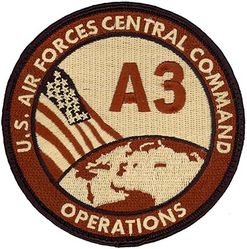 United States Air Forces Central Command Operations A3
Keywords: desert