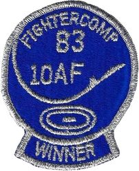 10th Air Force Fightercomp 1983 Winner
Reserve unit comp to see who would represent AFRES at the USAF Gunsmoke meet. Reserve unit comp to see who would represent at the USAF Gunsmoke meet. A-10: 434 TFW, 442 TFG, 917 TFG, 926 TFG
F-4: 301 TFW, 482 TFW, 507 TFG, 906 TFG, 924 TFG
F-105: 419 TFW
Meet won by the 434 TFW.
