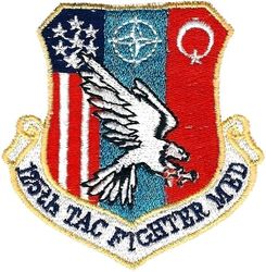 125th Tac Fighter Mission Evaluation Deployment 
 125 is a combination of 86 TFW and 39 TG numbers. Turkish made.
