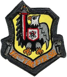 12th Tactical Fighter Squadron 
Sewn to leather 1960s era. Japan made.
