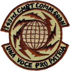 143d Combat Communications Squadron 
Saudi made.
Keywords: desert