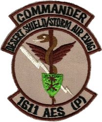 1611th Aeromedical Evacuation Squadron (Provisional) Commander Operation DESERT SHIELD/ DESERT STORM 1990-1991
Saudi made.
Keywords: desert