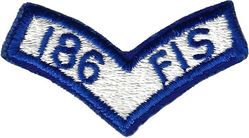 186th Fighter-Interceptor Squadron Tab
Worn under 120 FIG shield patch.
