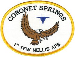 1st Tactical Fighter Wing Exercise CORONET SPRINGS
Exact info unknown. Silkscreened hat patch.
