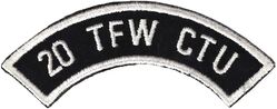 20th Tactical Fighter Wing Crew Training Unit Arc
German made.
