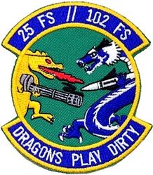 25th Fighter Squadron/102 Fighter Squadron Republic of Korea Air Force Buddy Squadron 2023
Formerly known as Buddy Wing, the Buddy Squadron Program is used as an opportunity to build trust, introduce new tactics and exchange ideas for pilots, maintenance technicians and support personnel from both bilateral partners. 102 FS flies F-15K Slam Eagles. Korean made.
