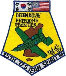 25th Tactical Fighter Squadron Exercise TEAM SPIRIT 1984
Korean made.
