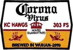 303d Fighter Squadron Morale
Made during 2020 COVID-19 pandemic. Korean made.
