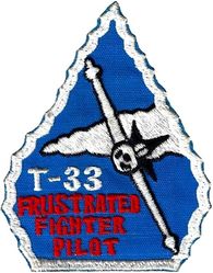 313th Air Division T-33
313 AD staff pilots at Kadena that could only fly the T-33 to maintain proficiency instead of the F-105s then stationed there. Patch shaped like the F-105 arrowhead patches then in use. The aircraft were assigned to the 18th TFW. Okinawan made.
