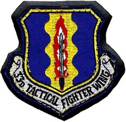 33d Tactical Fighter Wing
Sewn to leather.
