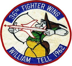 36th Tactical Fighter Wing William Tell Competition 1962
Back patch, F-105 team.
