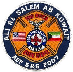 386th Expeditionary Civil Engineer Squadron Fire Protection Flight Air Expeditionary Force 5 & 6 2007
