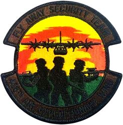 406th Air Expeditionary Wing Fly Away Security Team
The 406th Air Expeditionary Wing (406 AEW) is a provisional air expeditionary unit assigned to the United States Air Force's Third Air Force, stationed at Ramstein Air Base, Germany. Its components conduct tactical airlift, personnel recovery, casualty evacuation, and attack missions in support of United States Africa Command.
