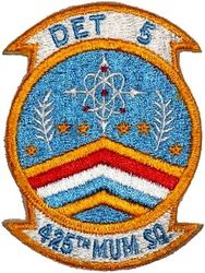 425th Munitions Maintenance Squadron Detachment 5
Detachment 5 operated with No. 409 All-Weather (Fighter) Squadron, controlling nuclear Genie rockets used on the CF-101 aircraft.
