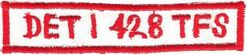 428th Tactical Fighter Squadron Detachment 1
Hat patch, Thai made.
