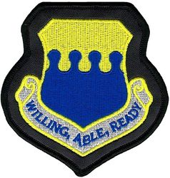 43d Airlift Wing
Sewn into leather.
