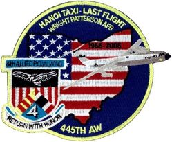 445th Airlift Wing C-141C Morale
Hanoi Taxi is a Lockheed C-141 Starlifter strategic airlift aircraft (serial number 66-0177) that was in service with the United States Air Force and became famous for bringing back the first returned prisoners of war in Operation Homecoming. This aircraft, which was delivered to the Air Force in 1967, was the last C-141 to be withdrawn from service in 2006.
