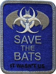 44th Fighter Squadron Morale
Used during the COVID-19 pandemic. A play on the fact it was initially thought eating bats caused the outbreak.
