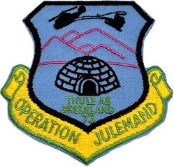4683d Air Base Group Operation JULEMAND 1973
Operation JULEMAND is an annual holiday charity event where multinational military personnel (US, Danish, and Canadian) and civilian employees from Thule Air Base in Greenland deliver gifts, toys, and holiday cheer to isolated local communities.
