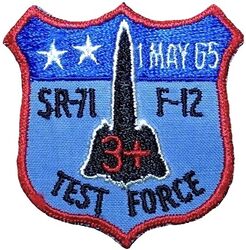 4786th Test Squadron SR-71/F-12 Test Force
Speed records set on 1 May 1965. 

