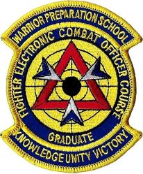 507th Combat Training Squadron Warrior Preparation School Fighter Electronic Combat Officer Course Graduate
