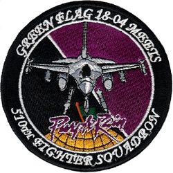 510th Fighter Squadron Exercise GREEN FLAG 2018-04
Italian made.
