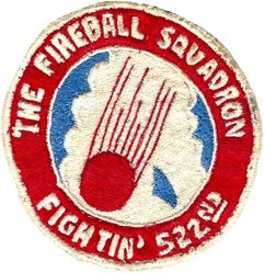 522d Tactical Fighter Squadron
Made during deployment to Don Muang RTAFB, Thailand, circa 1964. Philippine made.

