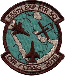 555th Expeditionary Fighter Squadron Operation INHERENT RESOLVE/Combined Defense of the Arabian Gulf 2019
Keywords: desert