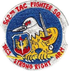 562d Tactical Fighter Squadron Morale
Larger than others in the series with notched sides, Japan made.
